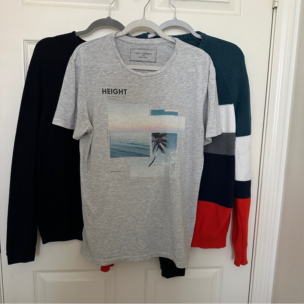 Zara Mens 3 tops